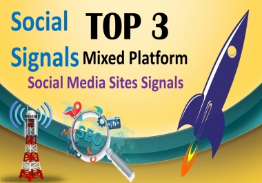 TOP 3 Platform 13,000 Social Signals From Pinterest,  Facebook,  Tumblr