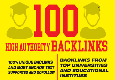 150 EDU/GOV Manually Created From Universities Domains link building