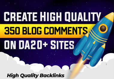 I will manually 350 dofollow blog comments backlinks 2023 update links with effective results