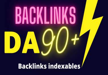 90 Unique Domain High Authority SEO Backlinks High DA Site