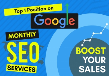 I will do monthly SEO service higher ranking in google