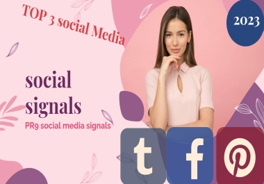 20,000 Social Signals Come From Top 3 Social Media Sites SEO