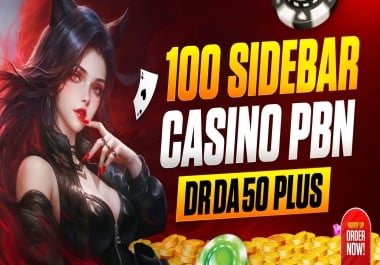 100 Side Bar PBN DA50+ Casino/ TOTO/ Slot/ TOGEL Links