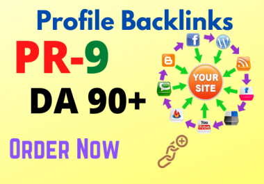 do 100 high domain authority SEO profile backlinks
