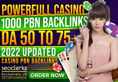 Rank Thai-Korea-Indonesia with 1000 PBN Backlinks DA 50+ Casino, Gambling, Poker, Slot 2022 UPDATED