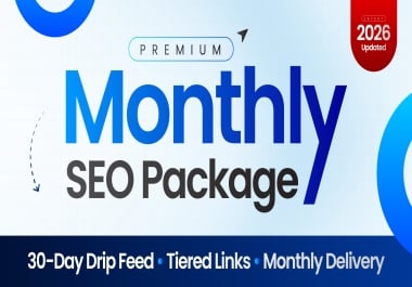 Premium Monthly SEO Package with Manual Backlinks to Improve Google Rankings