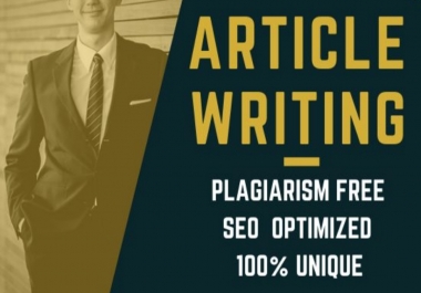 I will write 1000 words SEO focused blogs and article