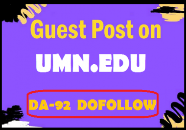Guest post on University of Minnesota Edu Blog umn. edu,  DA 92 and DR 91