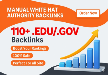 Unique 110+ ED/GV Backlinks Manual Created From Top Authority Sites