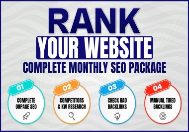 2k23 - Rank Your Website With My Complete Monthly Seo Service