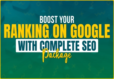 Boost Your Ranking Toward on Google With Complete Seo Package
