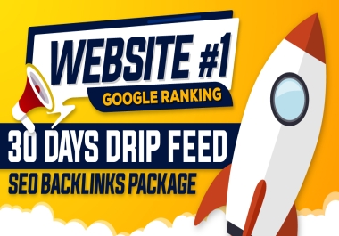 Monthly Seo Package -30 Days Drip Feed - GOOGLE RANKING 1
