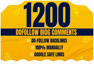 1200 - High Quality Dofollow Blog coments Backlinks
