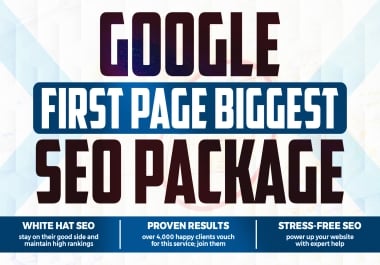PAGE 1 Booster Biggest Seo Package - Guaranteed Result Or Money Back
