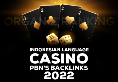 300 - PBN's Backlinks For Indonesian Language Sites DA 50+ Sports,  Betting,  Football,  Gambling