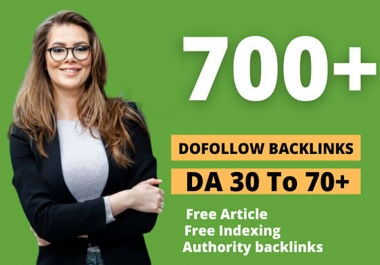 create 700 contextual dofollow backlinks SEO High DA Link building