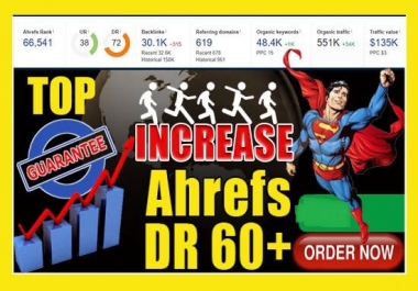 I will increase domain authority da and domain rating DR for ahrefs and moz