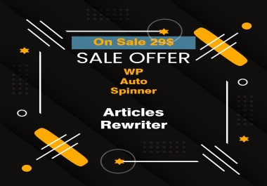 WordPress Auto Spinner - Articles Rewriter