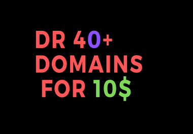 I will provide ahrefs DR 40 expired domain