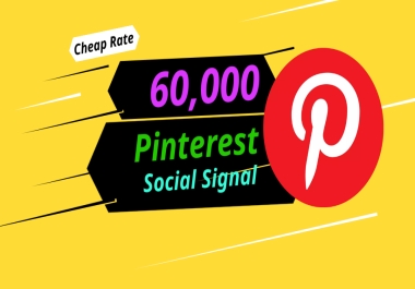Best Service Offer 60,000 Pinterest Social Signals SEO Backlinks Bookmark Website Traffic Ranking