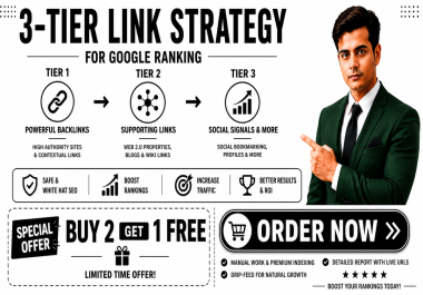 Precision SEO Stack with 3-Tier Link Strategy