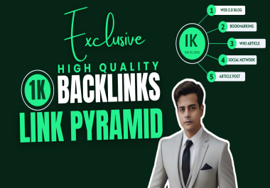 SEO Link Pyramid with High quality Backlinks