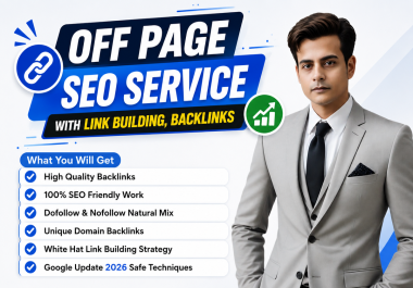 Monthly Off Page SEO Service With Link Building & Backlinks