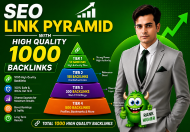 SEO Link Pyramid with High quality Backlinks