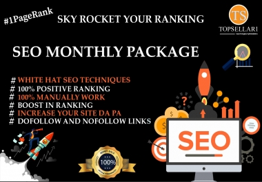 Provide white hat seo link building monthly package dofollow permanent backlinks