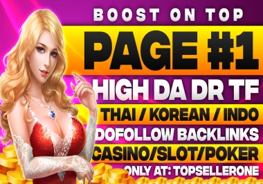 Boost On Top 1 Page your slot / judi / Casino sites Razors Speed top quality Backlinks