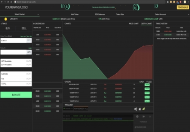 Ready to use cryptocurrency exchange platform with modern UI
