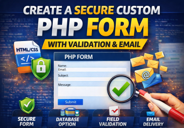 I will build a professional custom PHP form for leads bookings and inquiries