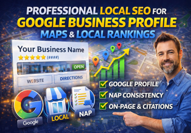 I will do professional local SEO for Google Business Profile maps and local rankings