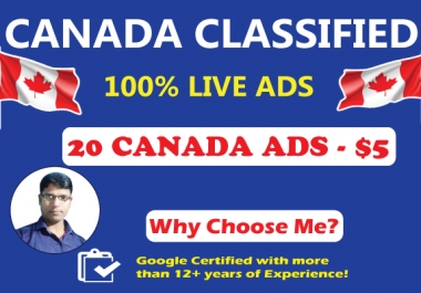 20 High Authority Canada Classified Ads Posting