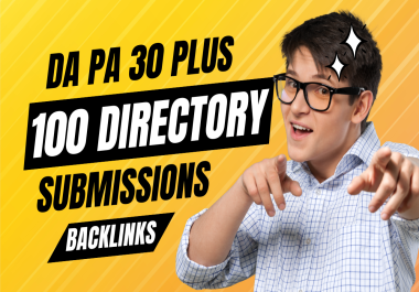100 Directory SEO Backlinks-Rank Your Site On Google with 30 Plus Da Pa sites