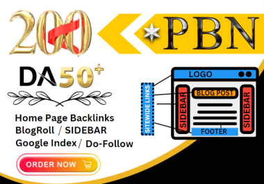 200 Sidebar Home Page PBN DA 50+ Do follow Backlinks-Best for korean, Thai, Indonesis, USA, Sit