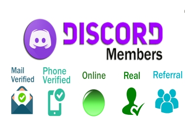 Get Real Discord Online Members - Buy 60+ Discord Invites