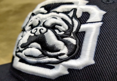 I will 3d puff embroidery digitizing for hat into dst,  pes,  emb