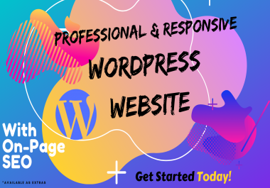 Create A Professional Wordpress Website with on-page Seo