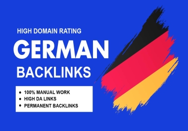 Permanent 50 German High DA Backlinks Top deutsche Germany SEO DE web
