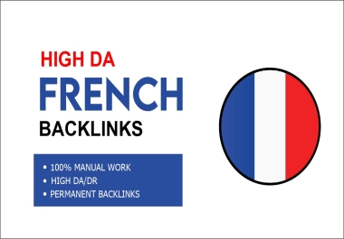 high quality tf, cf da, pa 15 french trust flow high Rank TOP france seo backlinks