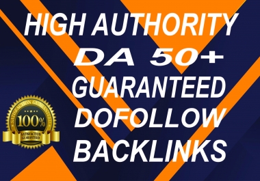 Create high quality dofollow SEO backlinks da 50 to 98 white hat authority link building