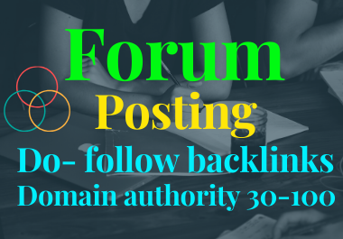 40 High Quality Forum Posting for You