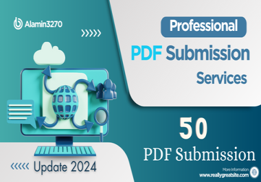 create and submit 50 PDF in high authority site