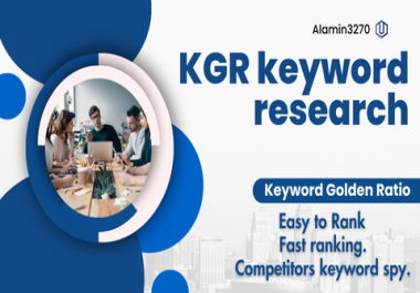 High searchable KGR Keyword research service