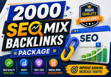 2000+ Seo Manual Done Backlinks Package Rank On Top Google Page