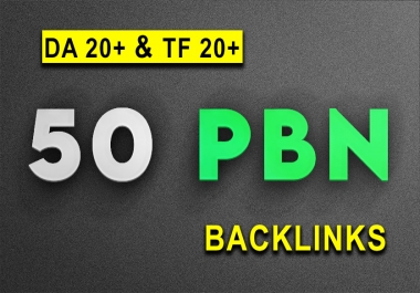 50 Homepage PBN Blog Backlinks from TF +20,  and DA +20 get fast ranking
