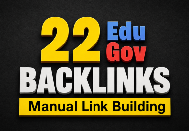 Offer 22 Edu and Gov high PR manually created Submissions for google ranking