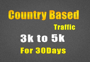 4K to 5K country based targeted traffic for website via campaign over 30 days