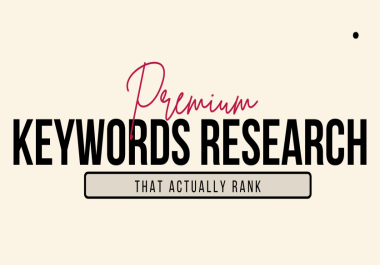 Keywords Research That Actually Ranks